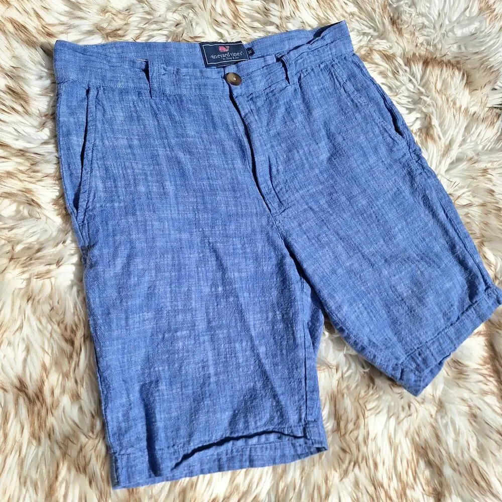 Vineyard Vines Men's Blue Flat Front Shorts